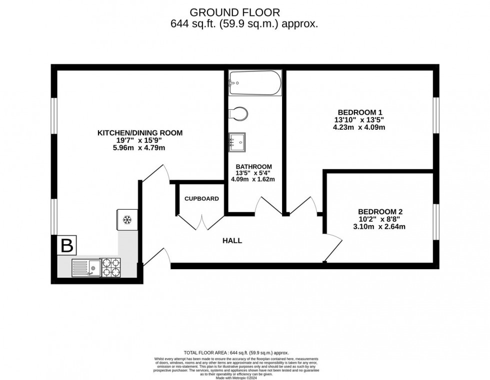 Floorplan for High Street, Keynsham