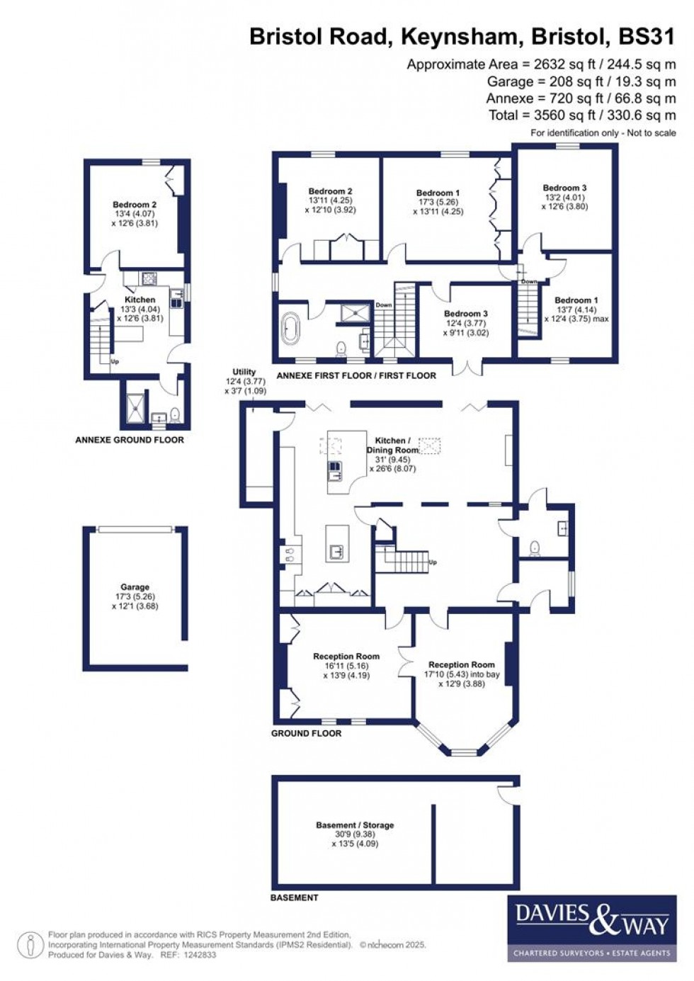 Floorplan for Bristol Road, Keynsham, Bristol