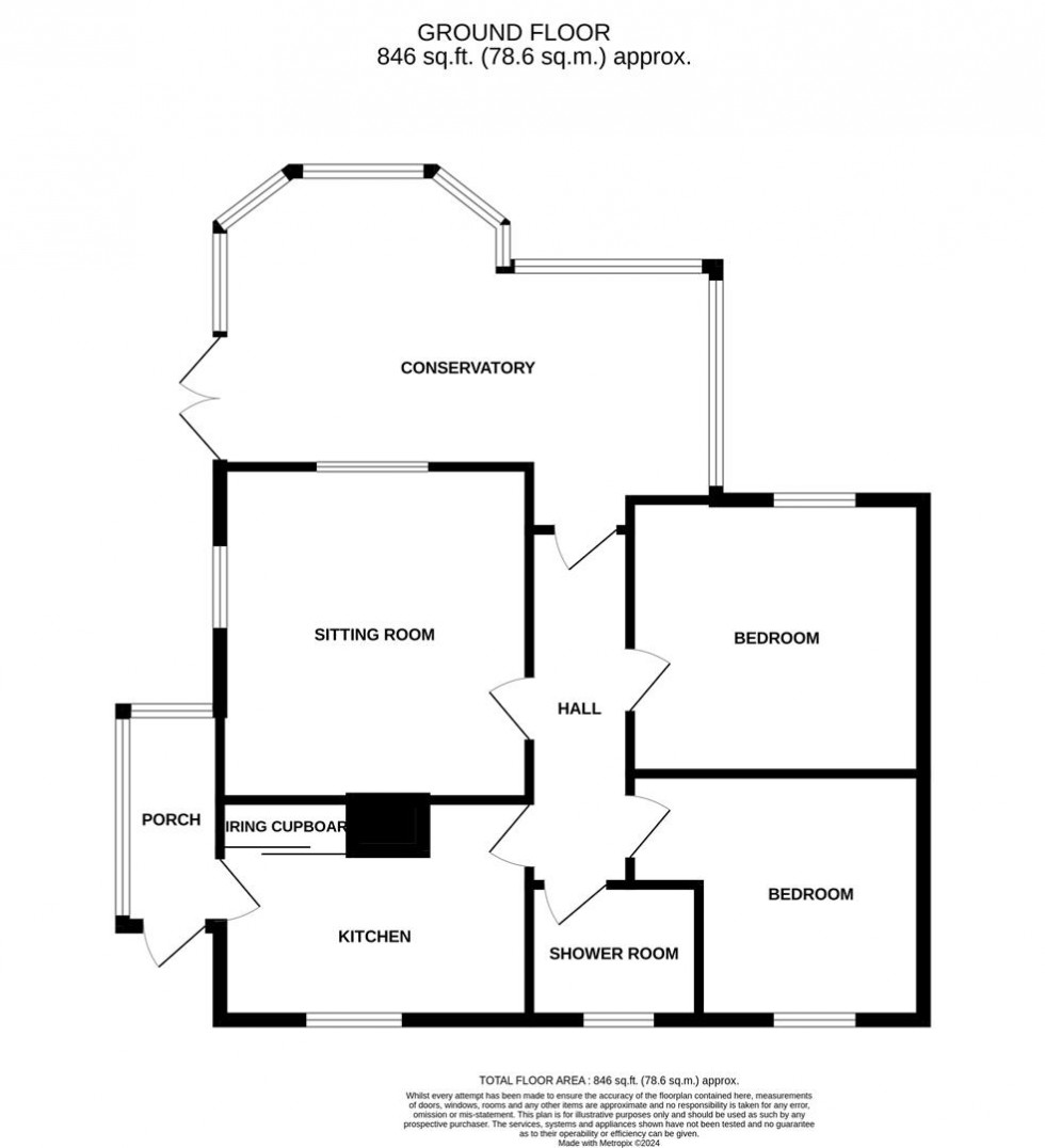 Floorplan for Westwood Avenue, High Littleton, Bristol