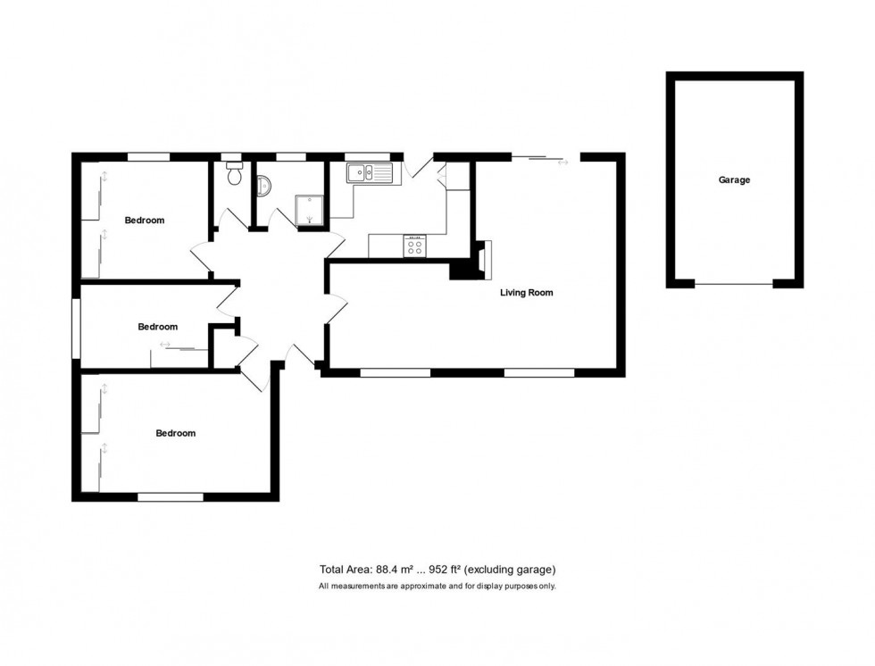 Floorplan for Sunnymead, Keynsham, Bristol