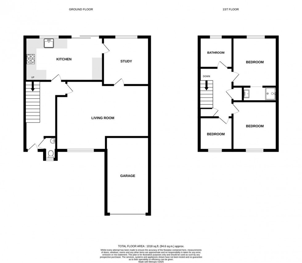 Floorplan for Hale Close, Hanham, Bristol