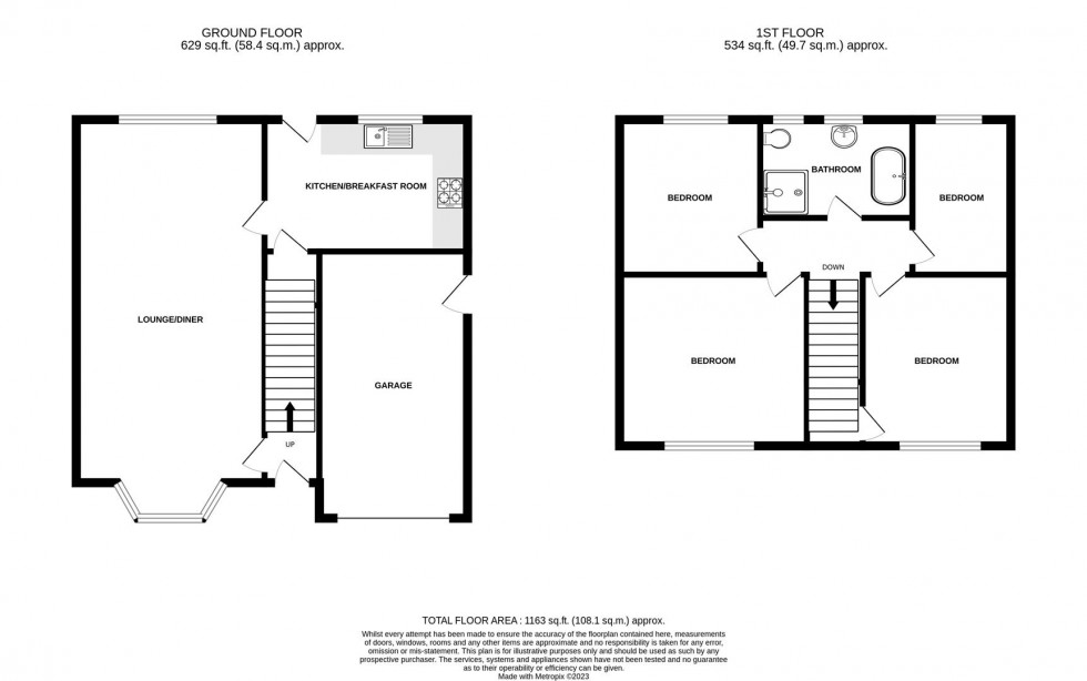 Floorplan for Hurn Lane, Keynsham, Bristol
