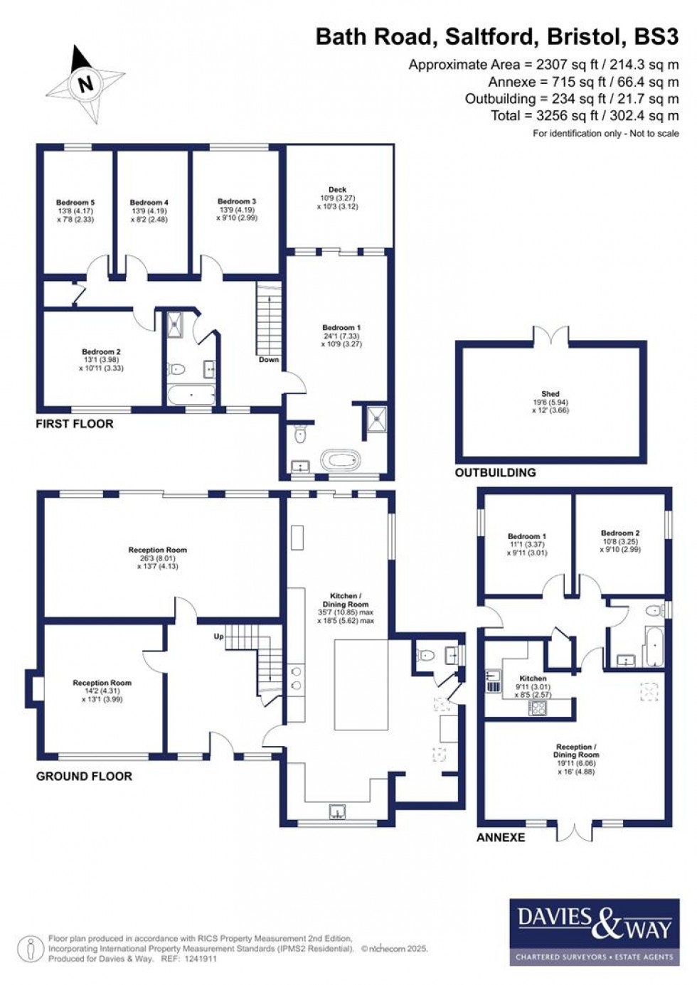 Floorplan for Bath Road, Saltford, Bristol