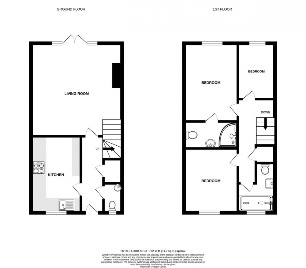 Floorplan for Goldcrest Walk, Keynsham, Bristol