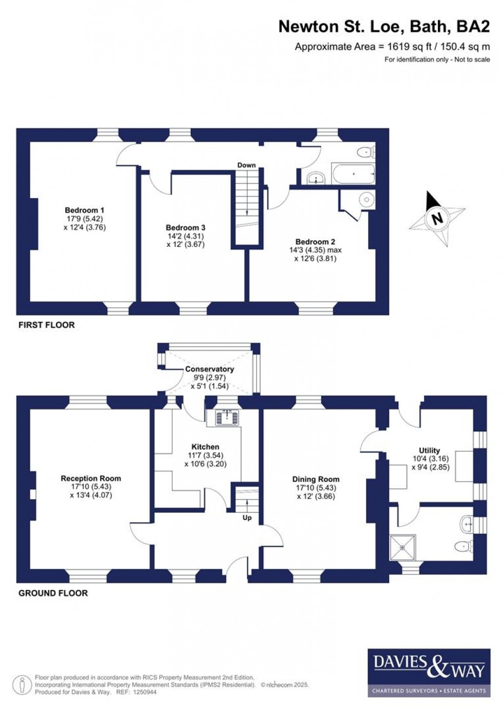 Floorplan for Clays End, Newton St Loe, Bath