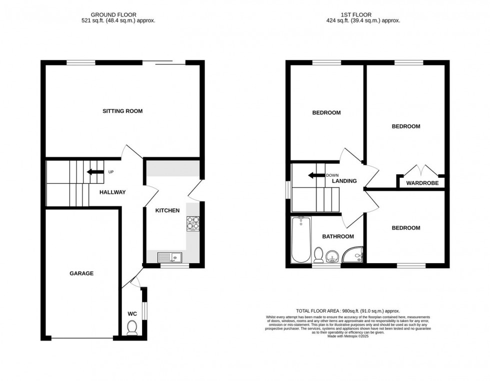 Floorplan for Ashmead, Temple Cloud, Bristol