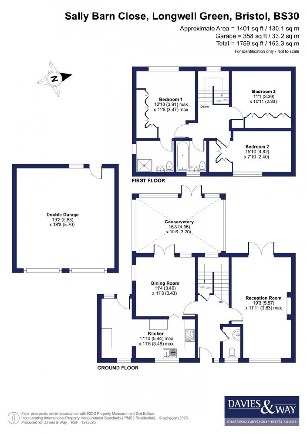 Floorplan for Sally Barn Close, Longwell Green, Bristol