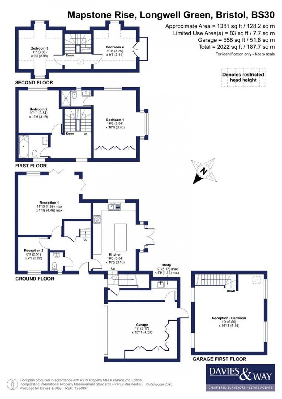 Floorplan for Mapstone Rise, Longwell Green, Bristol