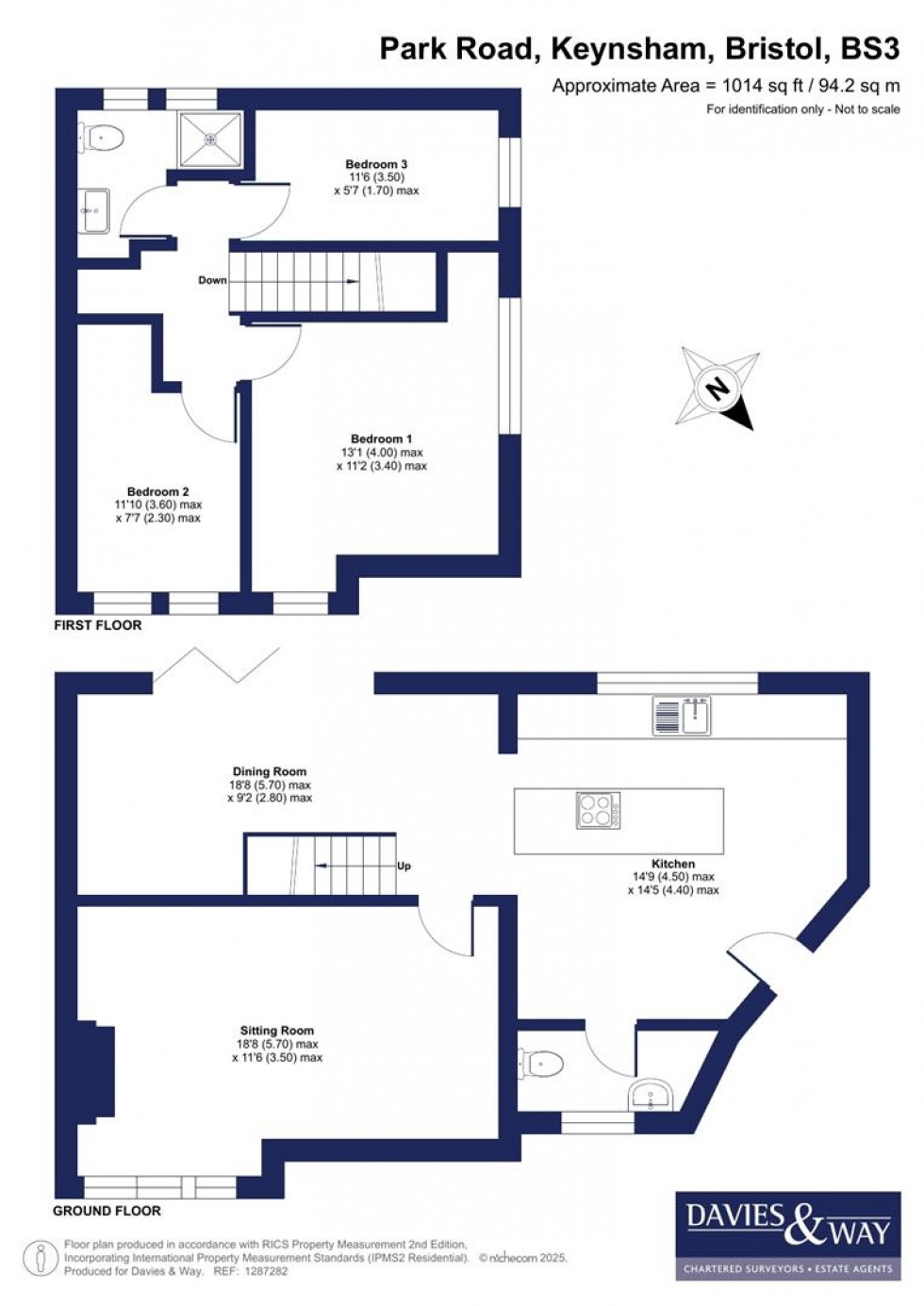 Floorplan for Park Road, Keynsham, Bristol