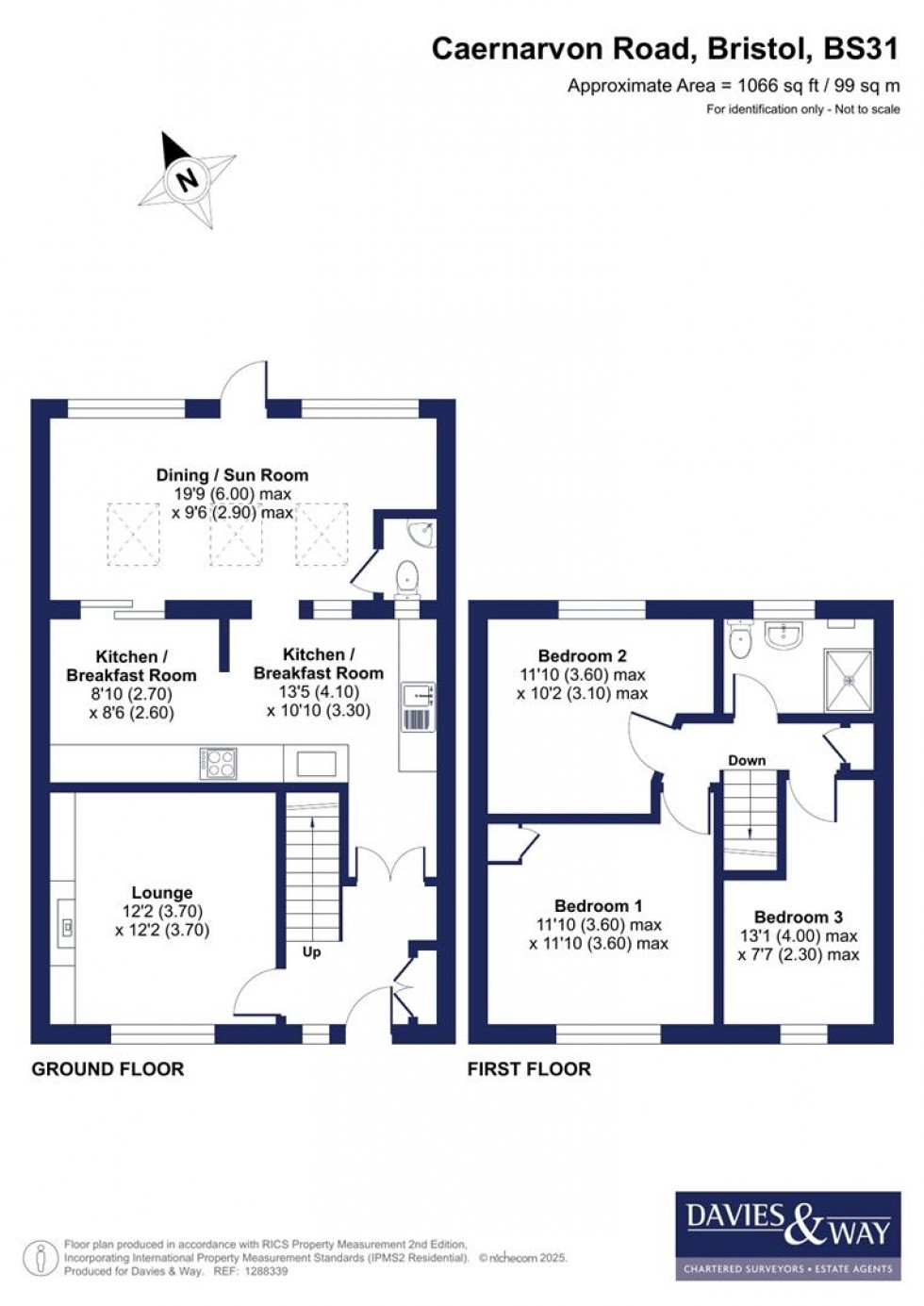 Floorplan for Caernarvon Road, Keynsham, Bristol