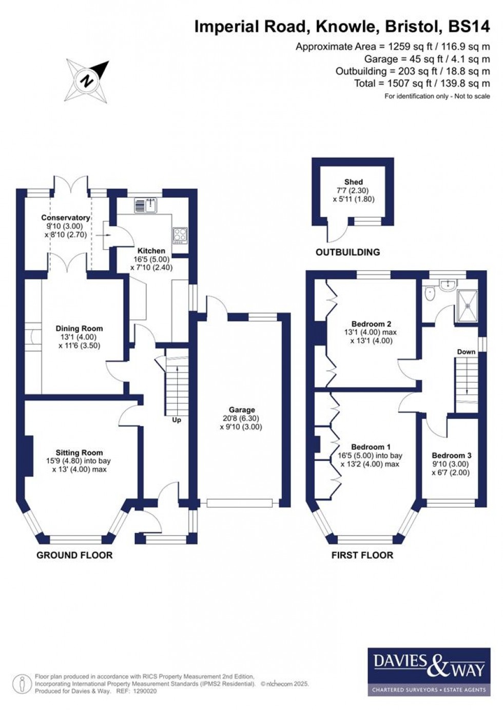Floorplan for Imperial Road, Knowle, Bristol