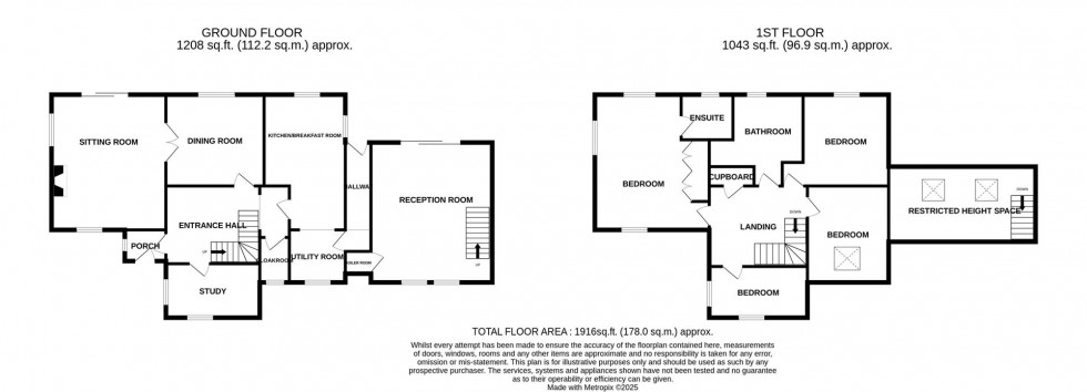 Floorplan for Ham Lane, Bishop Sutton, Bristol