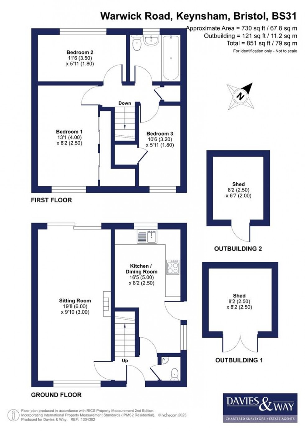 Floorplan for Warwick Road, Keynsham, Bristol