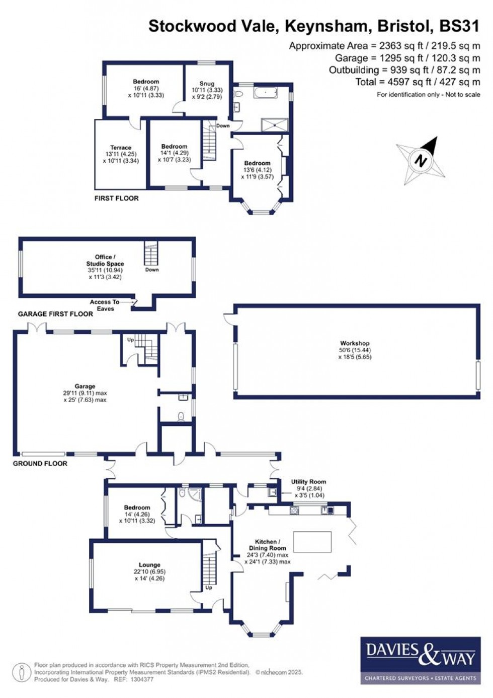 Floorplan for Stockwood Vale, Keynsham, Bristol