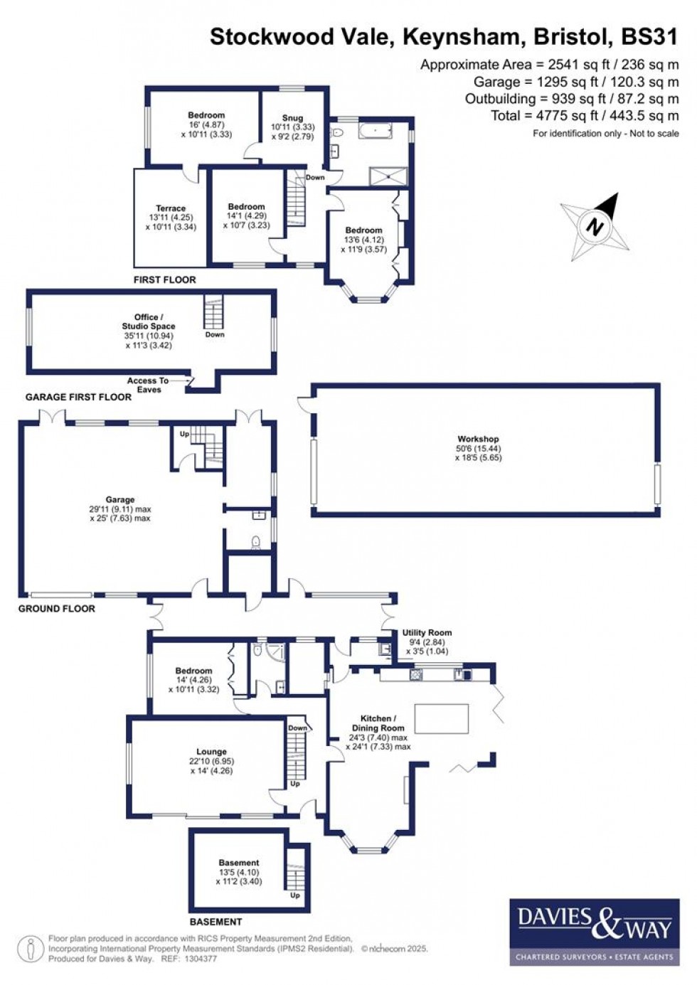 Floorplan for Stockwood Vale, Keynsham, Bristol