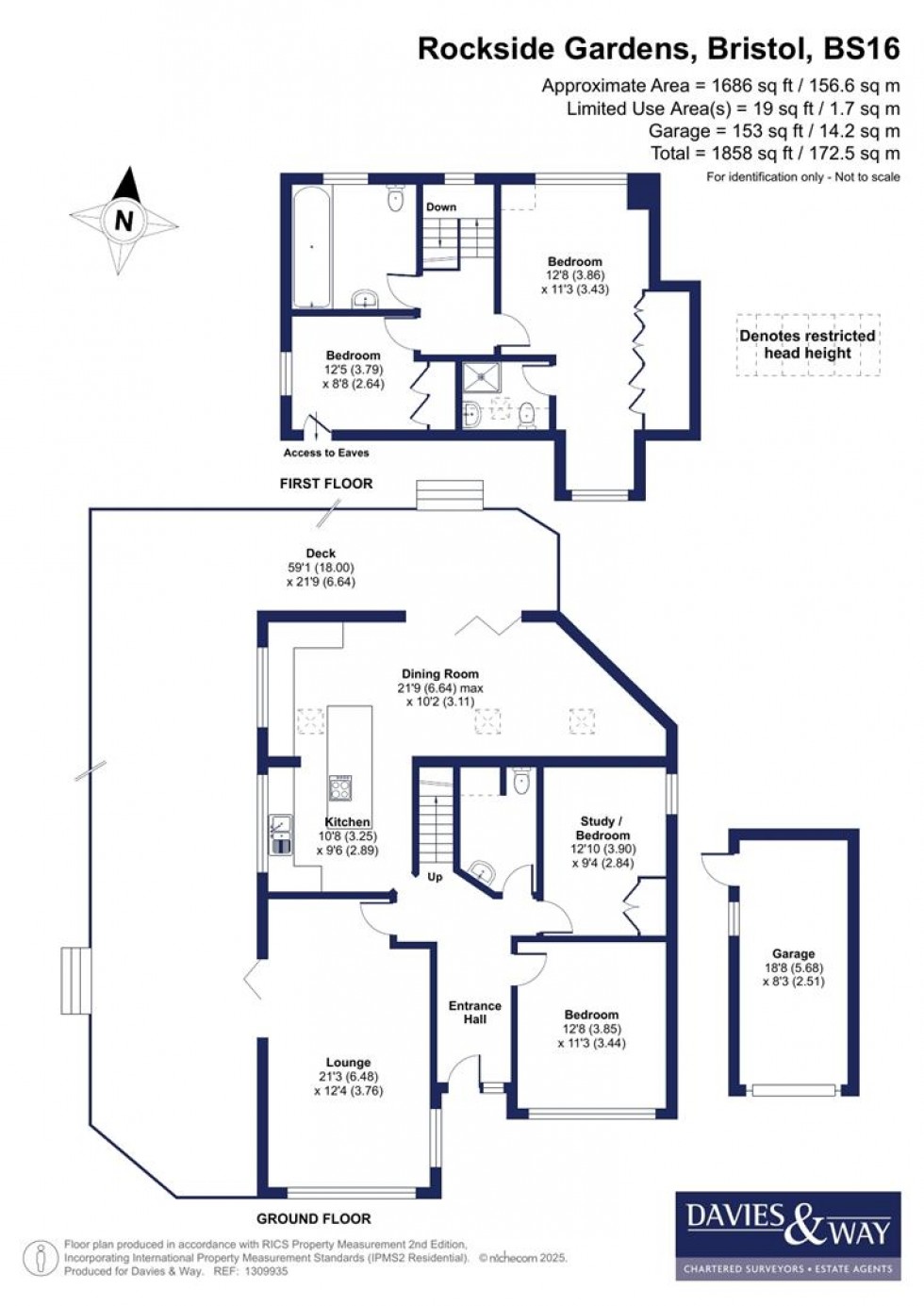 Floorplan for Rockside Gardens, Downend