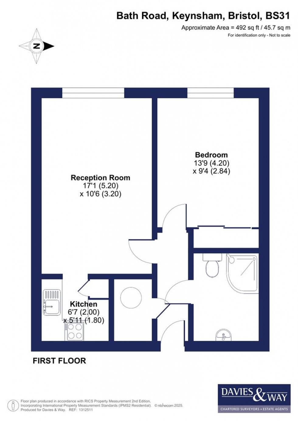 Floorplan for Bath Road, Keynsham, Bristol