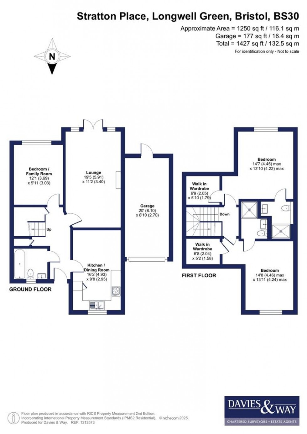 Floorplan for Stratton Place, Longwell Green, Bristol