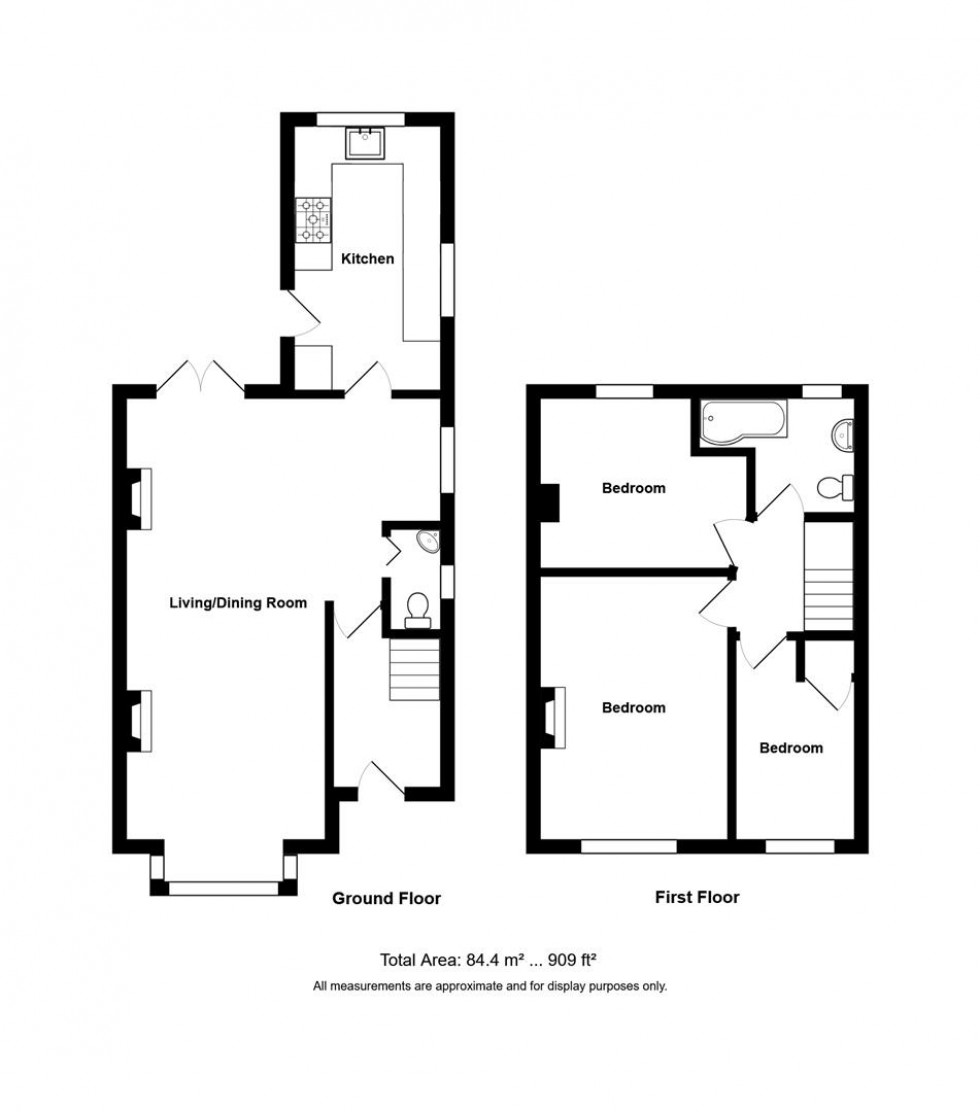 Floorplan for Church Road, Wick, Bristol