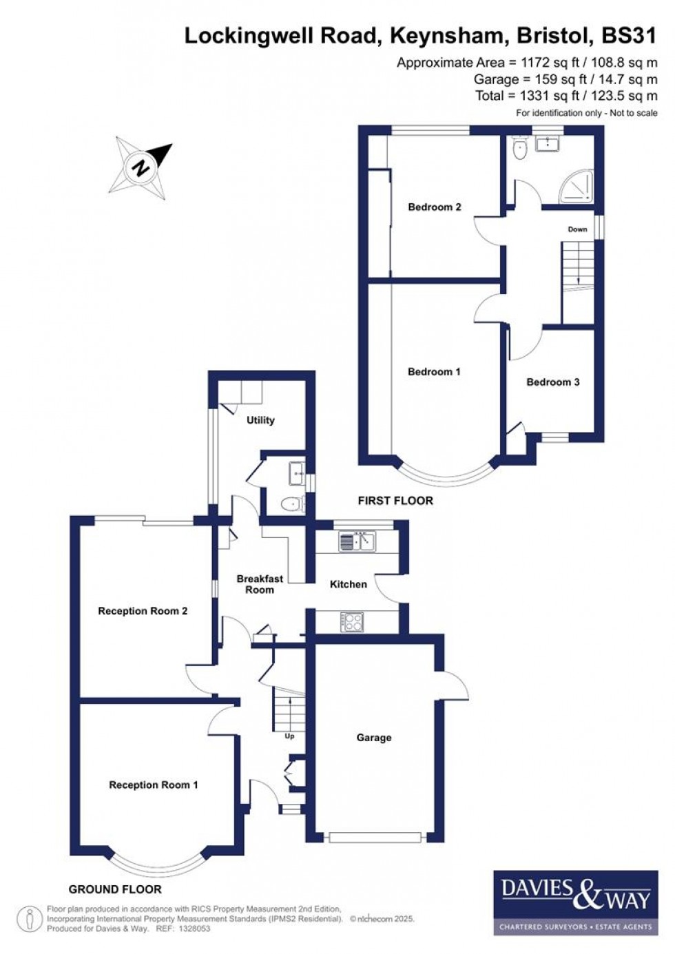 Floorplan for Lockingwell Road, Keynsham, Bristol