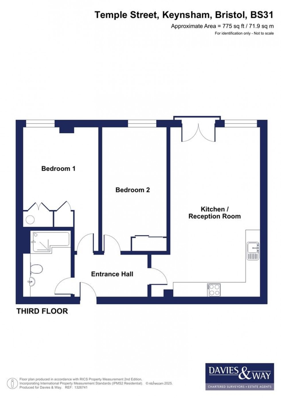 Floorplan for Temple Street, Keynsham, Bristol
