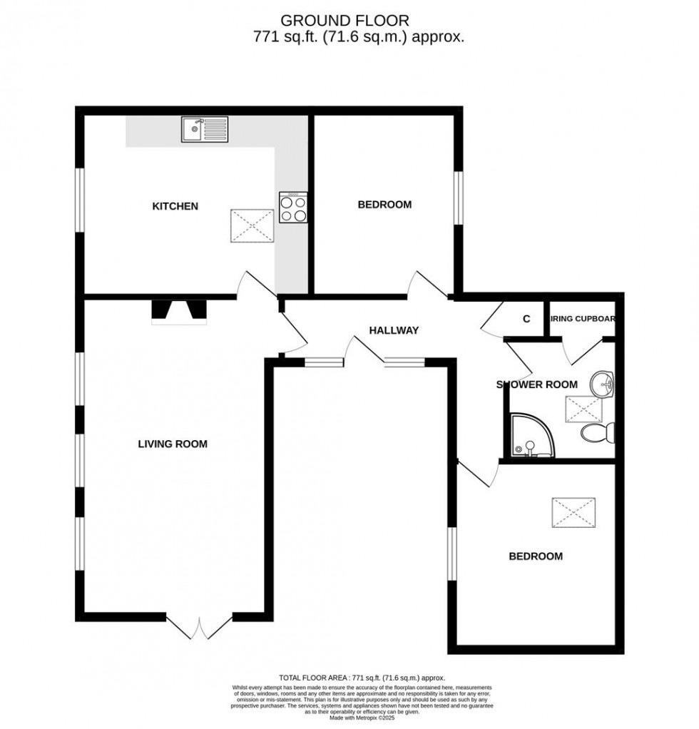 Floorplan for Upton Cheyney, Bristol