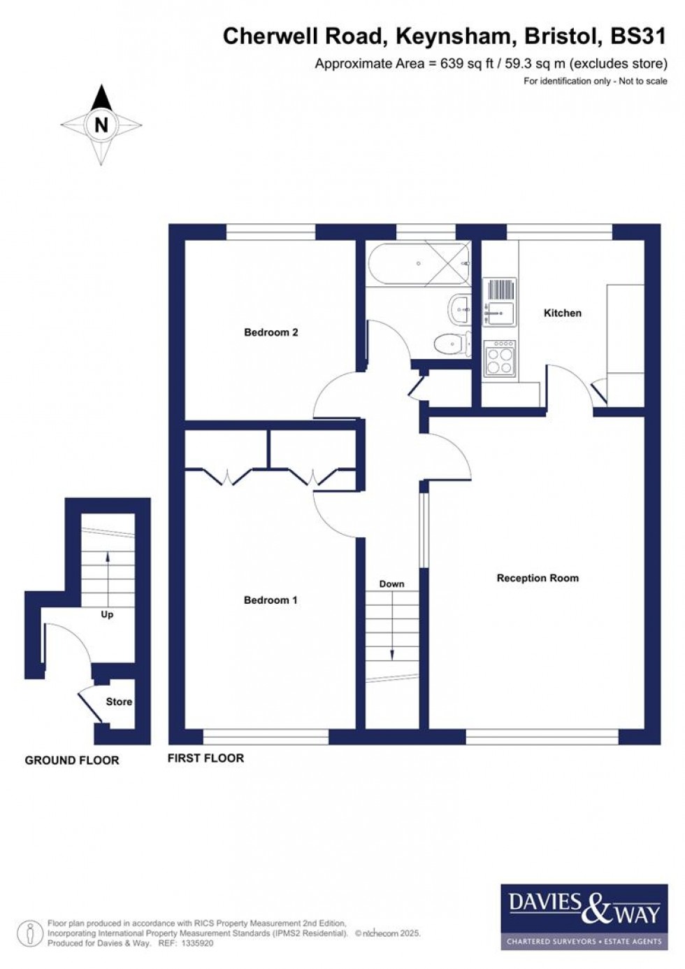 Floorplan for Cherwell Road, Keynsham, Bristol