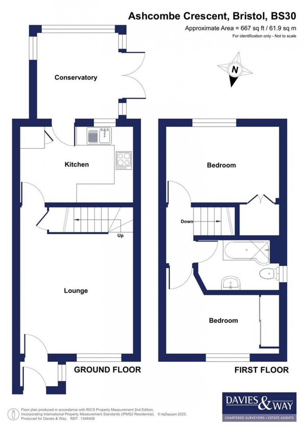 Floorplan for Ashcombe Crescent, North Common, Bristol