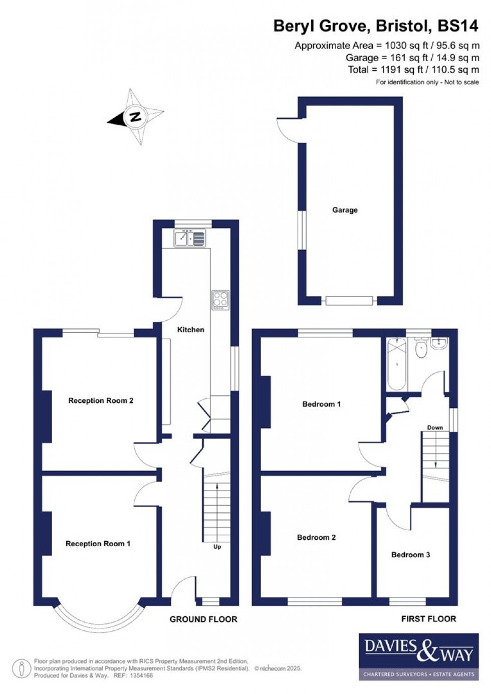 Floorplan for Beryl Grove, Whitchurch, Bristol