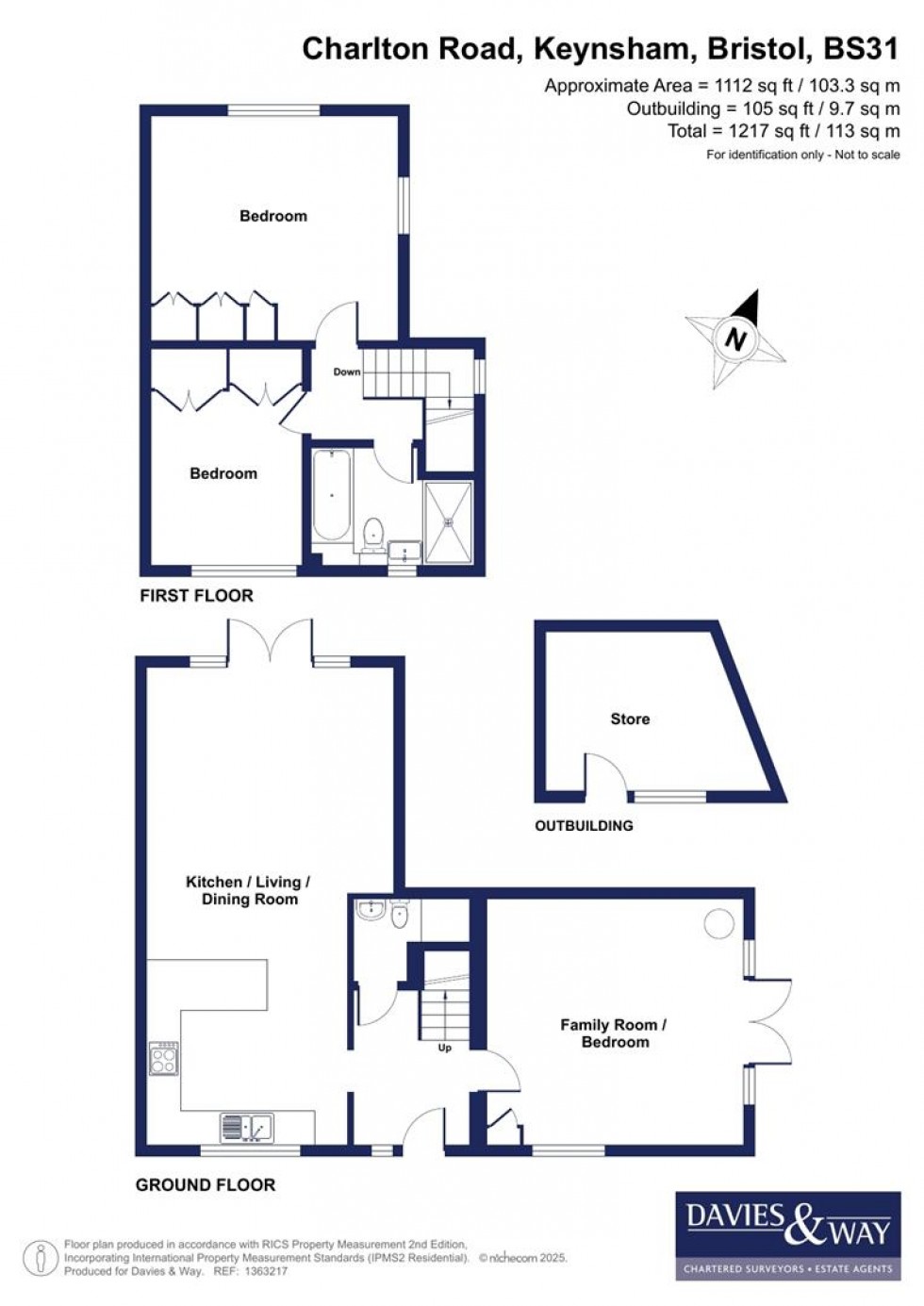 Floorplan for Charlton Road, Keynsham, Bristol