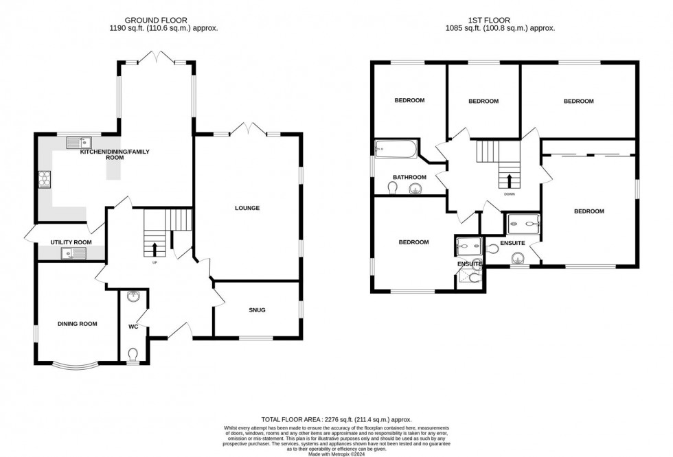 Floorplan for Augustus Avenue, Keynsham, Bristol