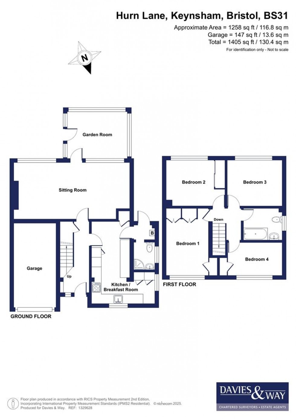 Floorplan for Hurn Lane, Keynsham, Bristol