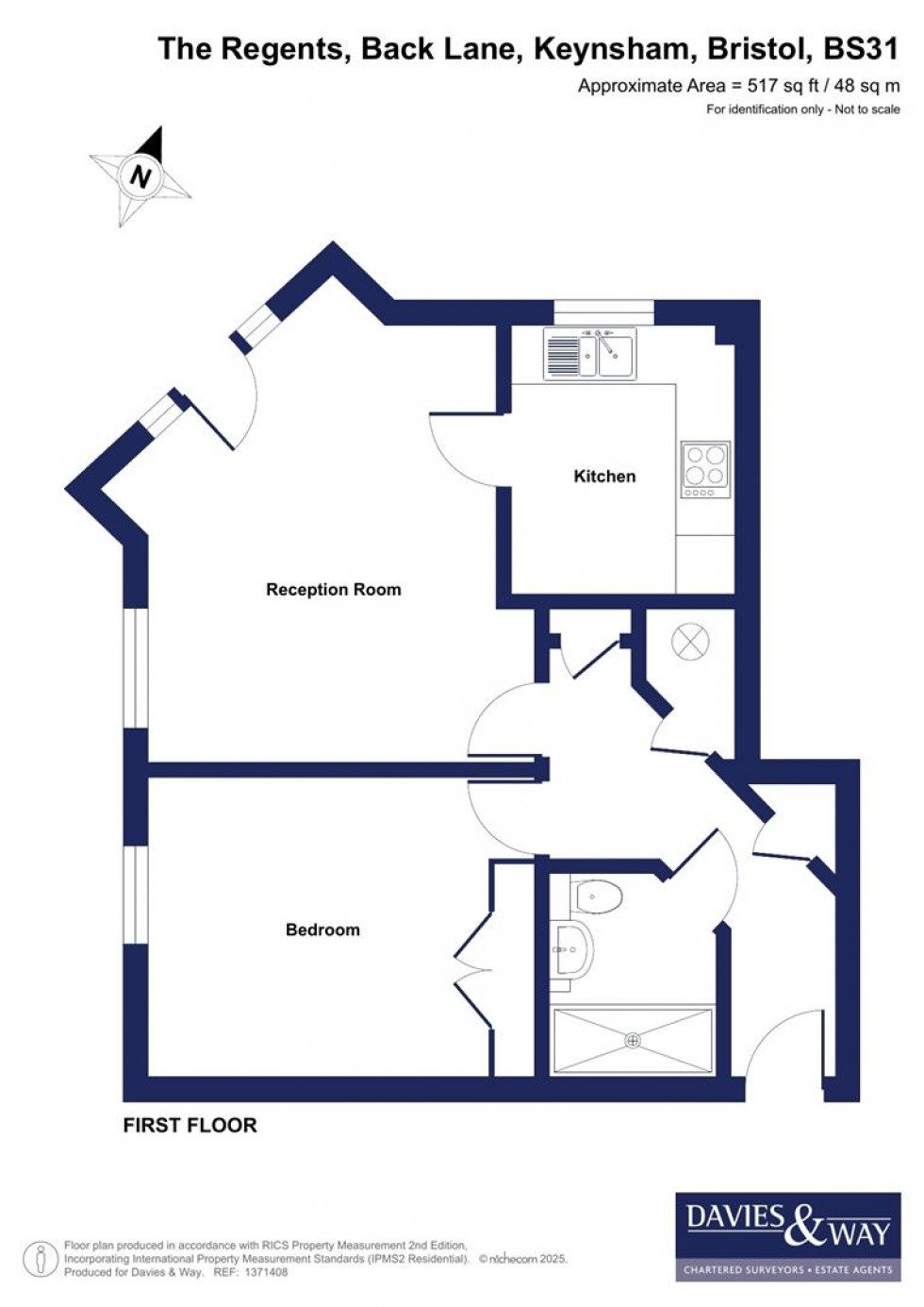 Floorplan for Back Lane, Keynsham, Bristol