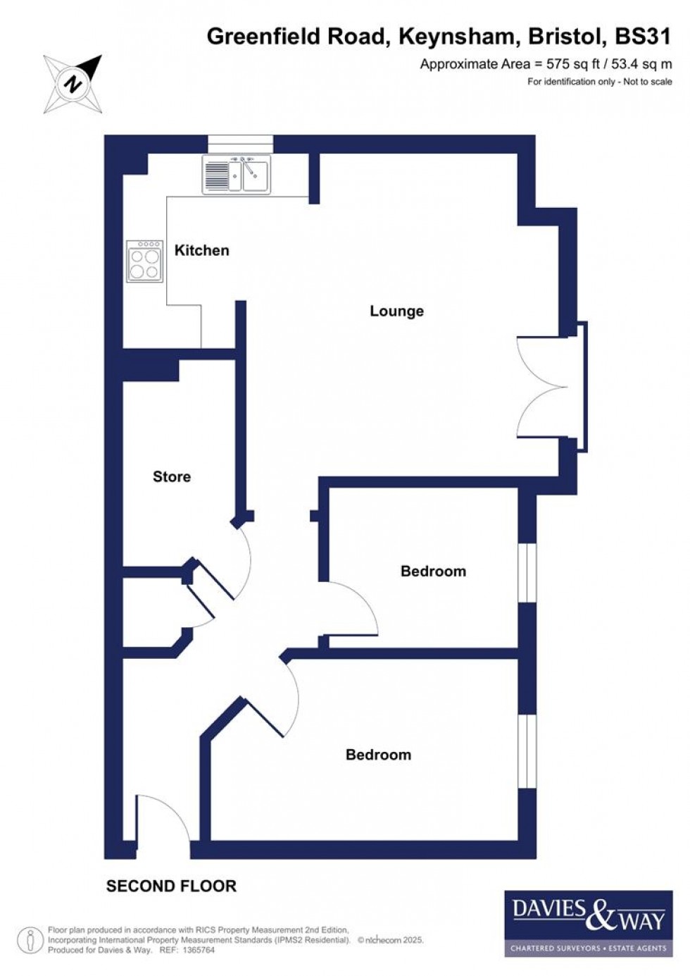 Floorplan for Greenfield Road, Keynsham, Bristol
