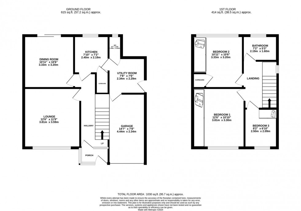Floorplan for Torridge Road, Keynsham, Bristol