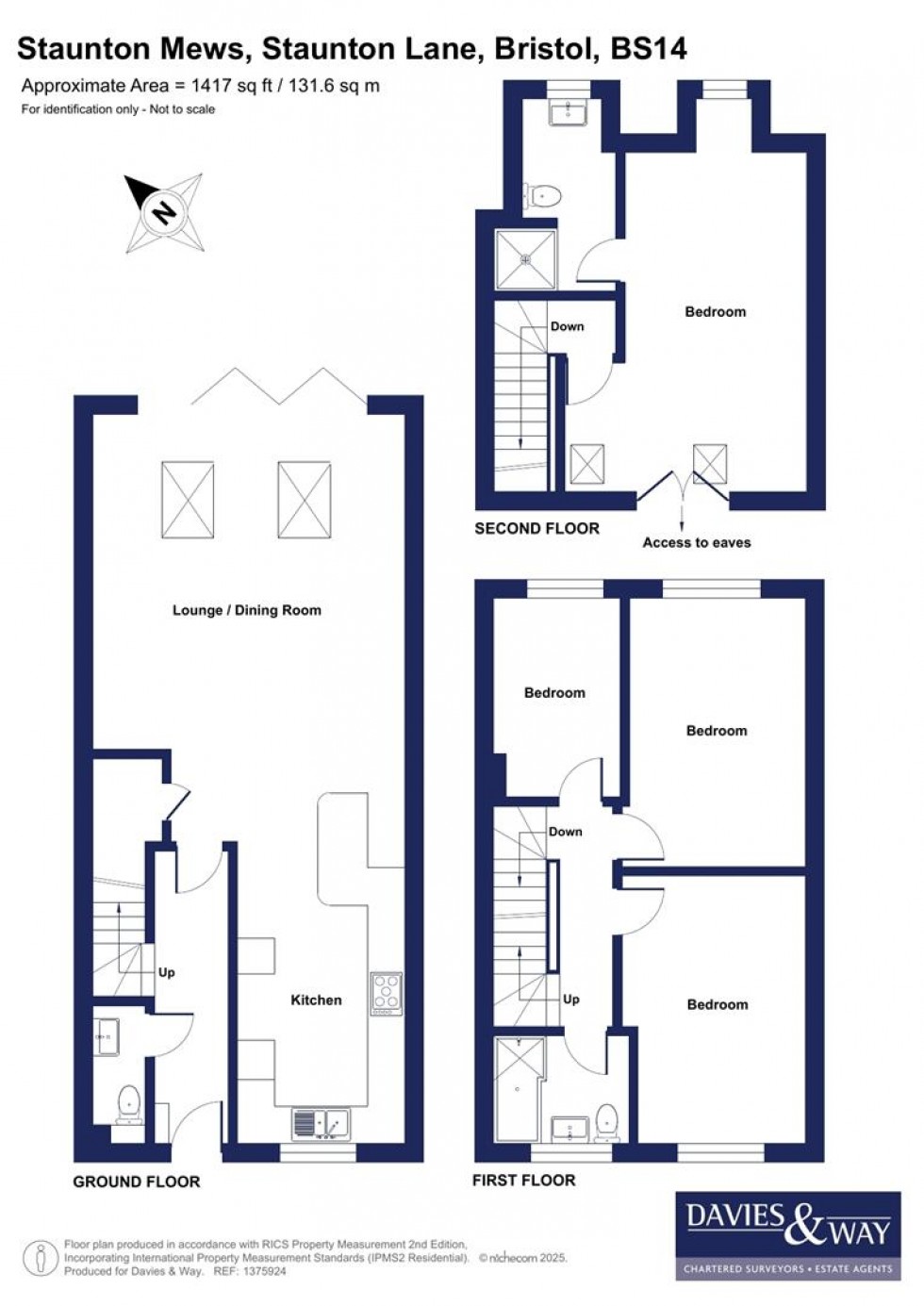 Floorplan for 2 Staunton Mews, Staunton Lane, Whitchurch, Bristol