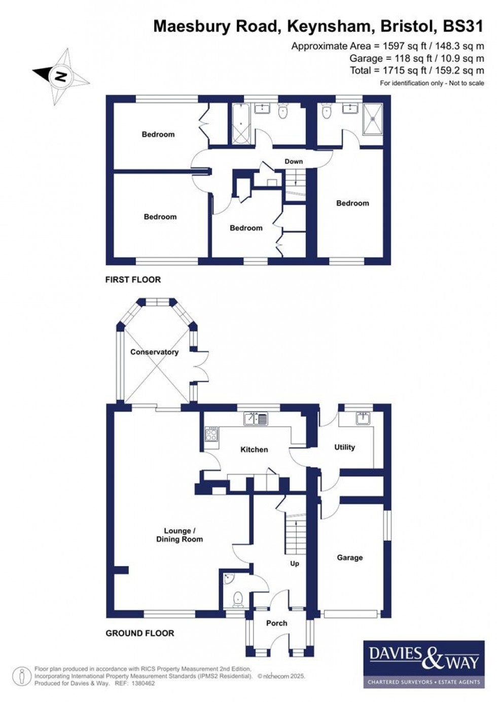 Floorplan for Maesbury Road, Keynsham, Bristol