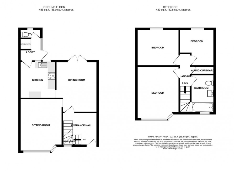 Floorplan for Brookfield Park, Bath