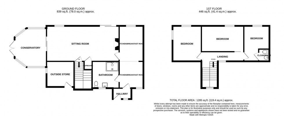 Floorplan for Crocombe, Timsbury, Bath