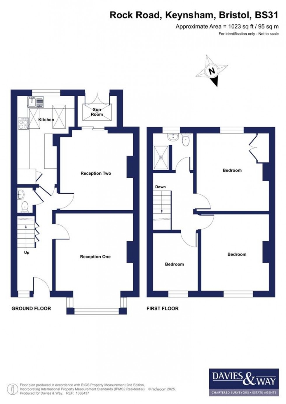 Floorplan for Rock Road, Keynsham, Bristol