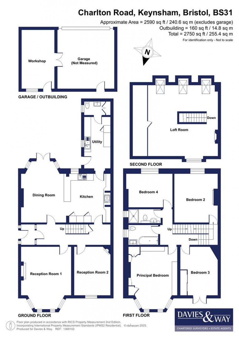 Floorplan for Charlton Road, Keynsham, Bristol