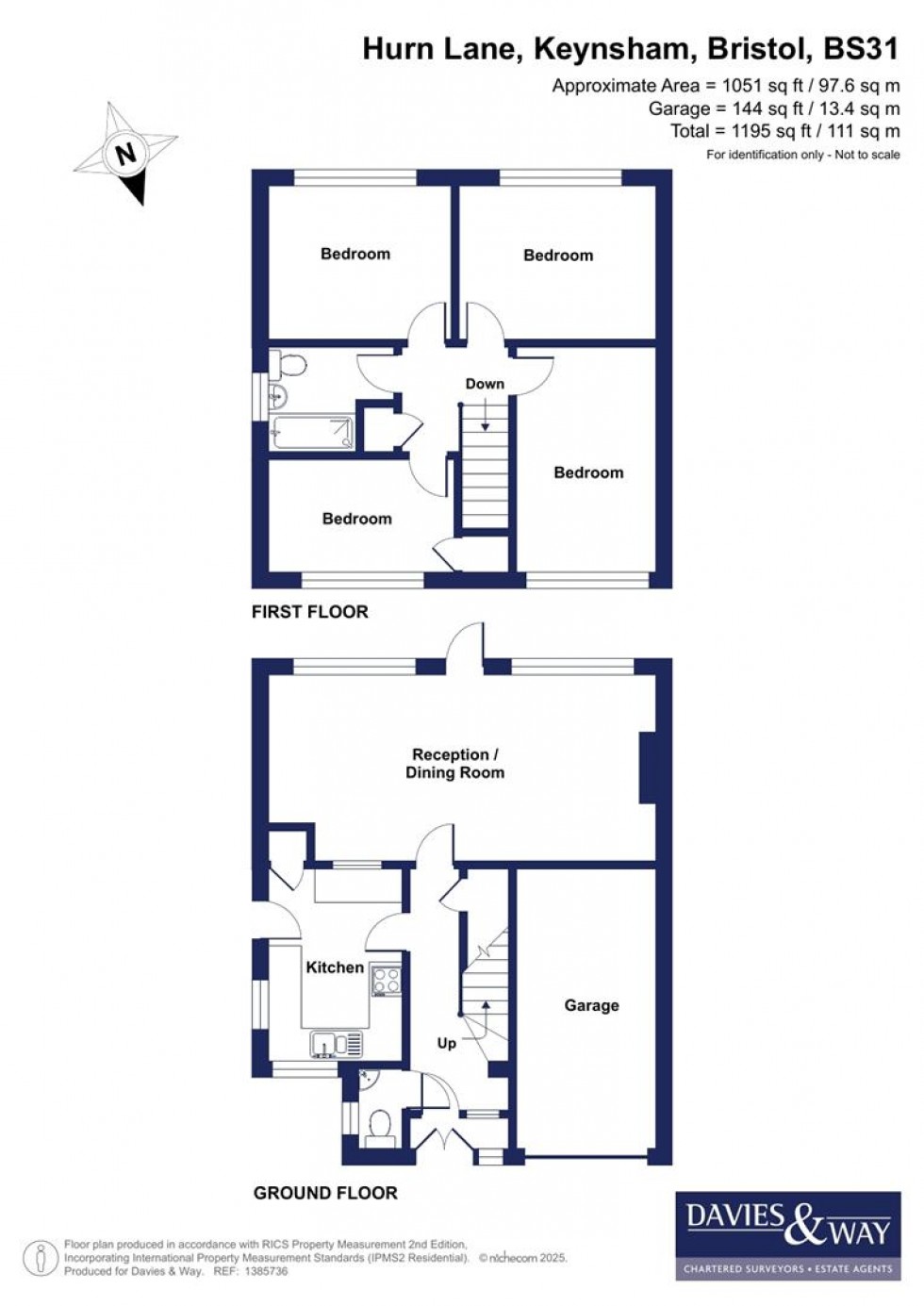 Floorplan for Hurn Lane, Keynsham, Bristol
