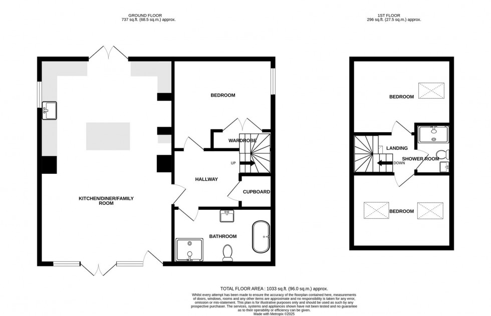 Floorplan for Norman Road, Saltford, Bristol