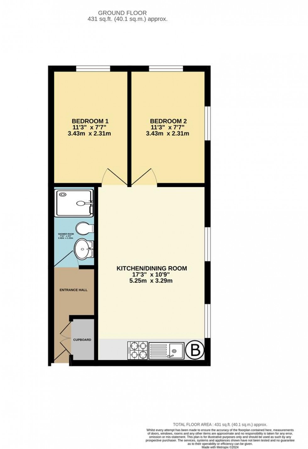 Floorplan for High Street, Keynsham