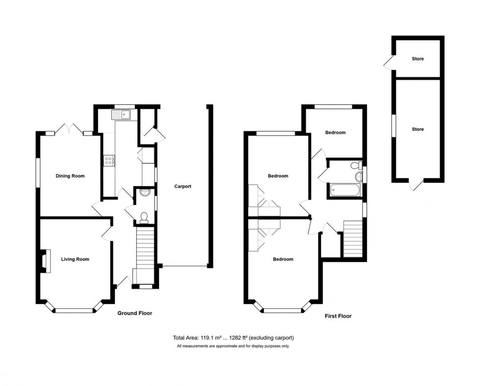 Floorplan for Claverton Road, Saltford, Bristol