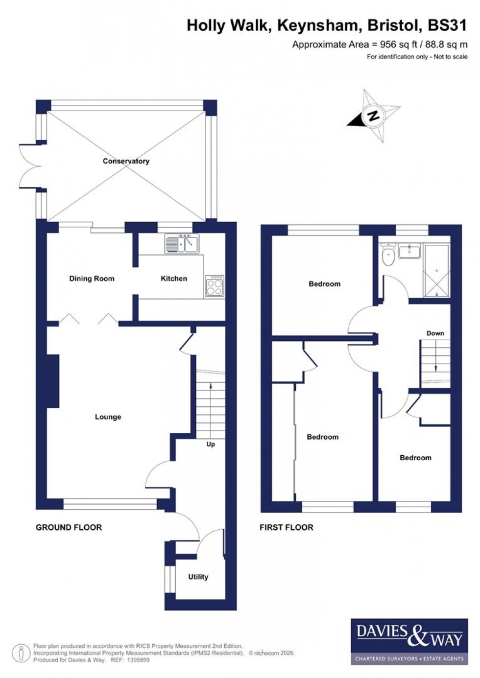 Floorplan for Holly Walk, Keynsham, Bristol