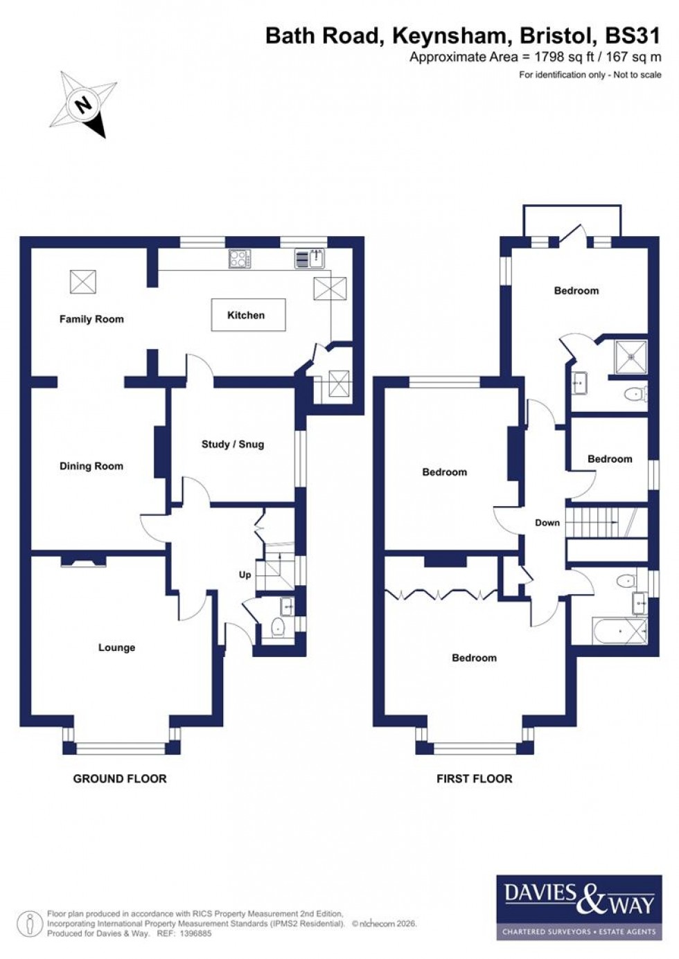 Floorplan for Bath Road, Keynsham,