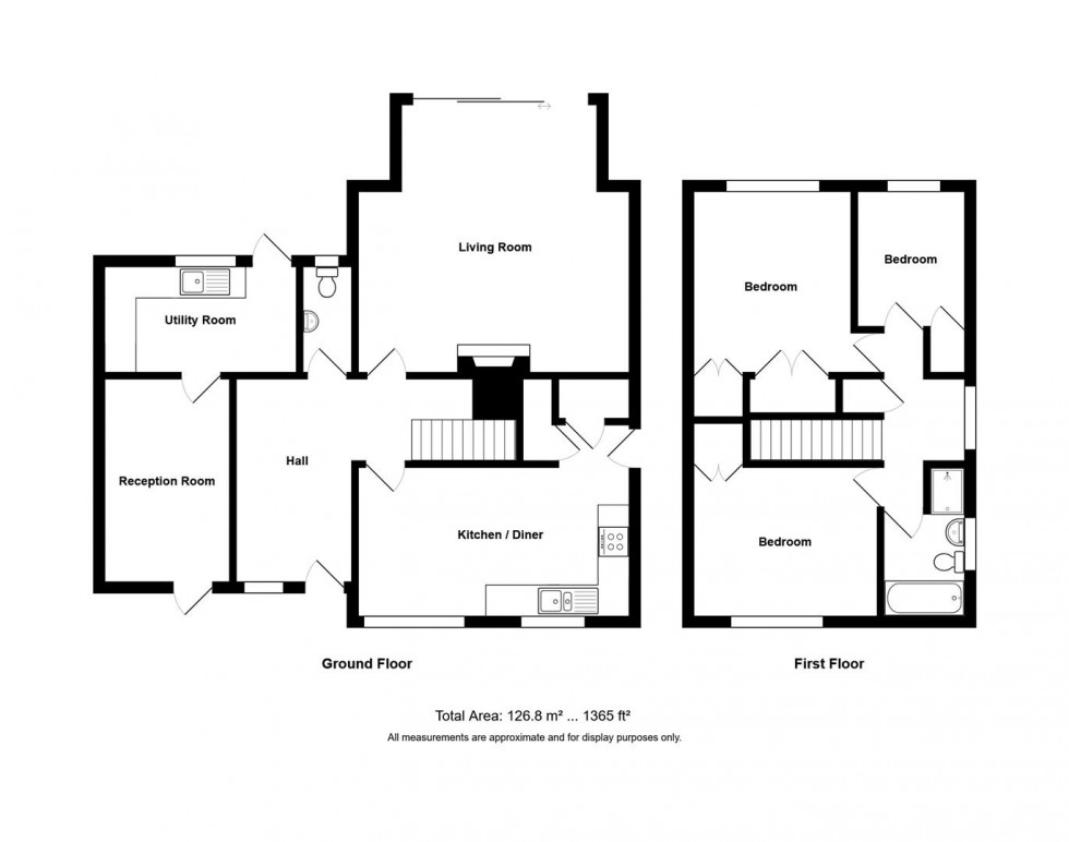 Floorplan for Witney Close, Saltford, Bristol