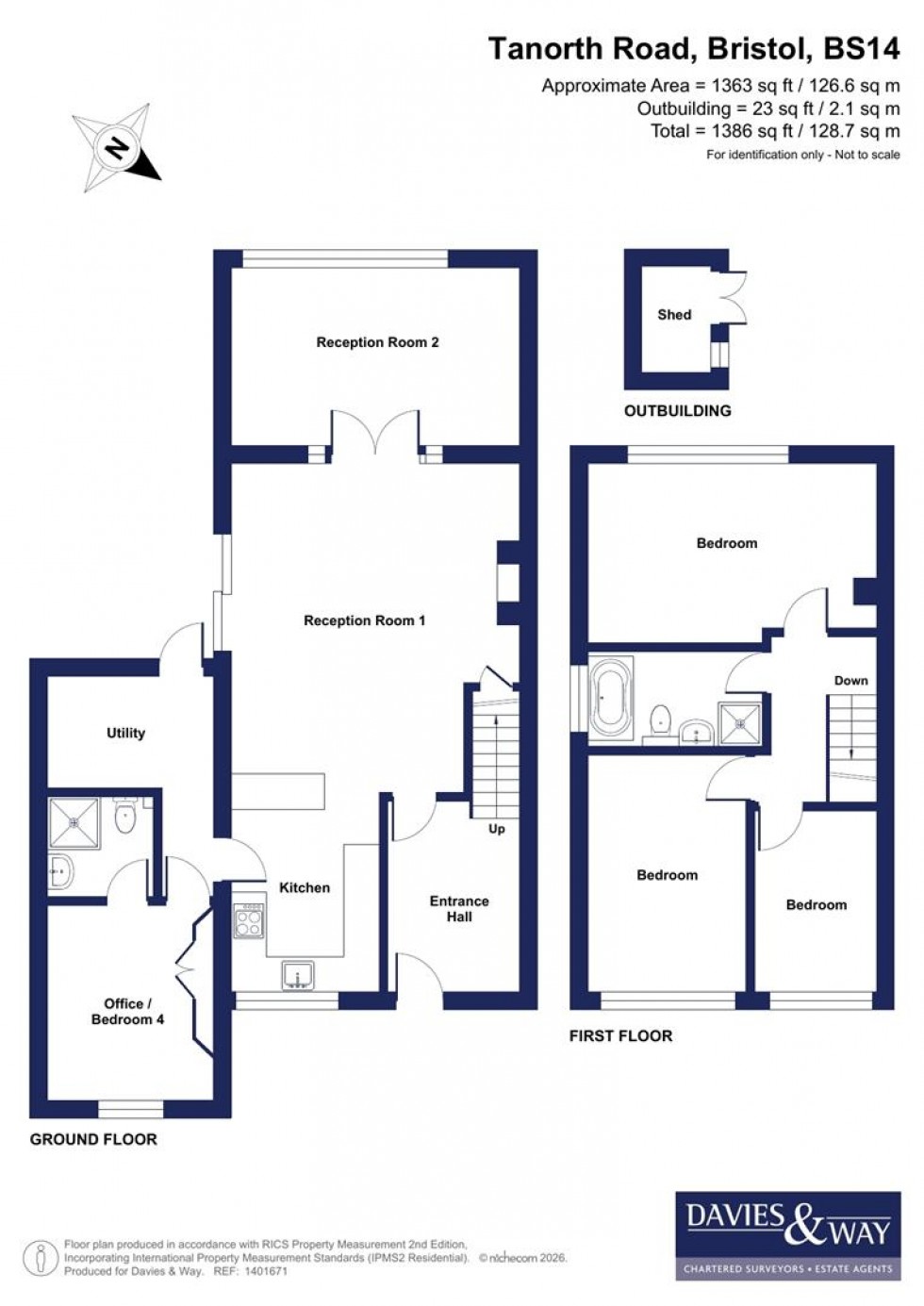 Floorplan for Tanorth Road, Whitchurch, Bristol