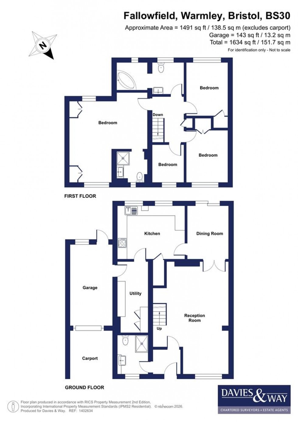 Floorplan for Fallowfield, Warmley, Bristol